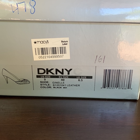 DKNYC Leather Peep Toe Heels - Picture 12 of 12